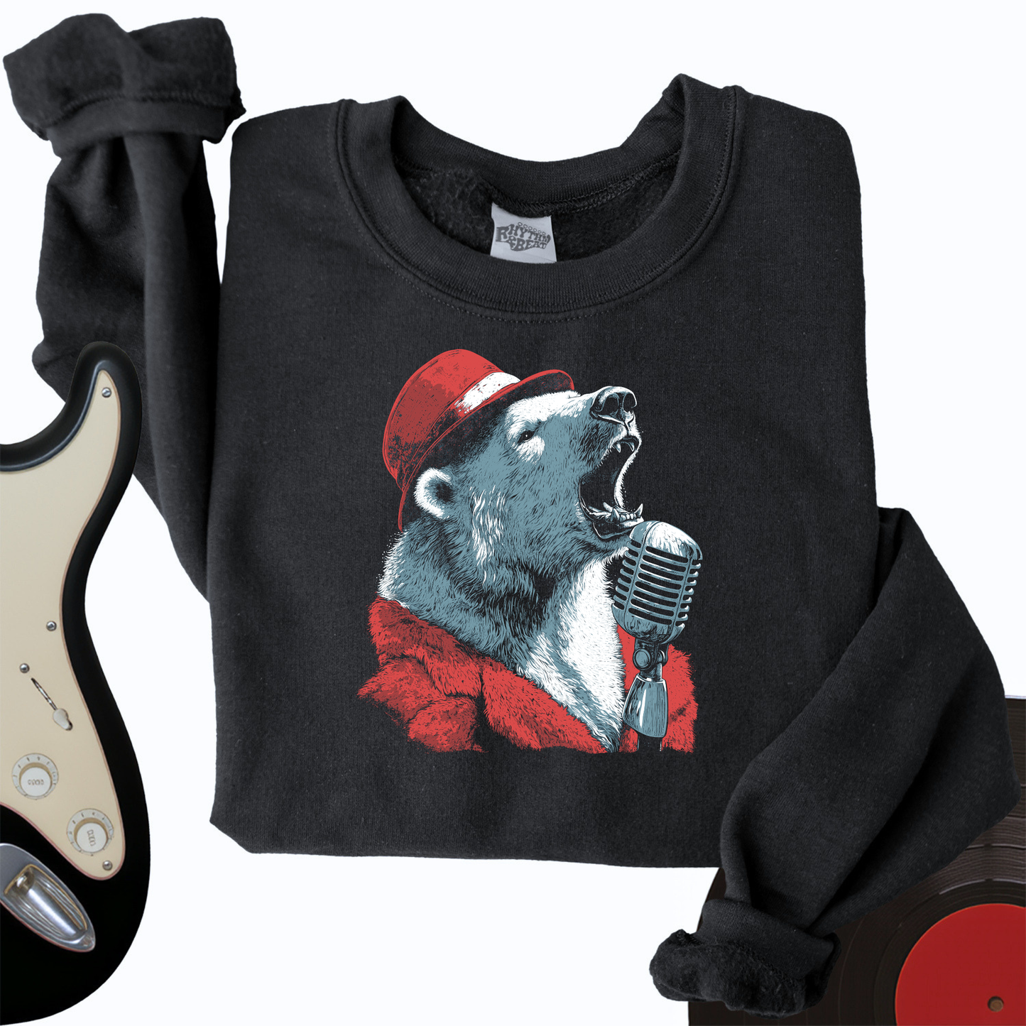 Polar Bear Microphone Crewneck