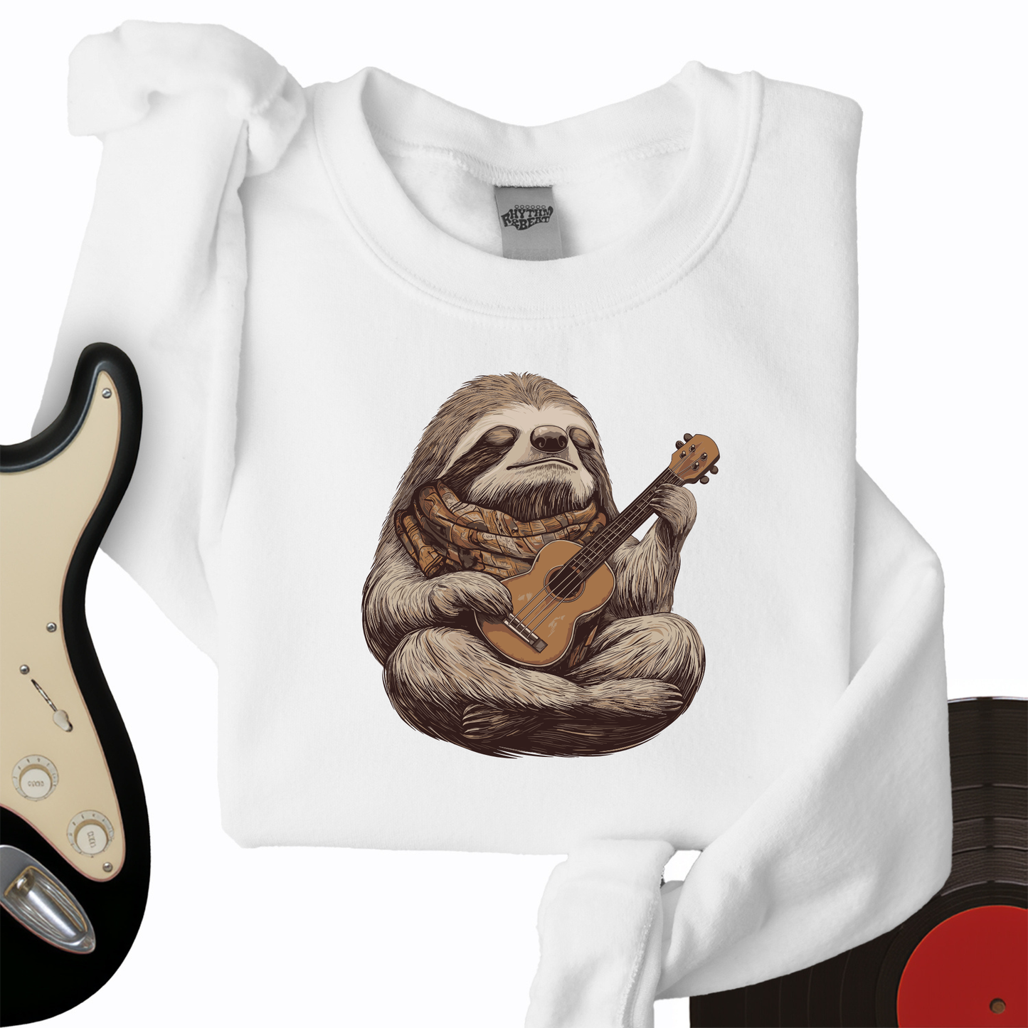 Sloth Ukulele Crewneck