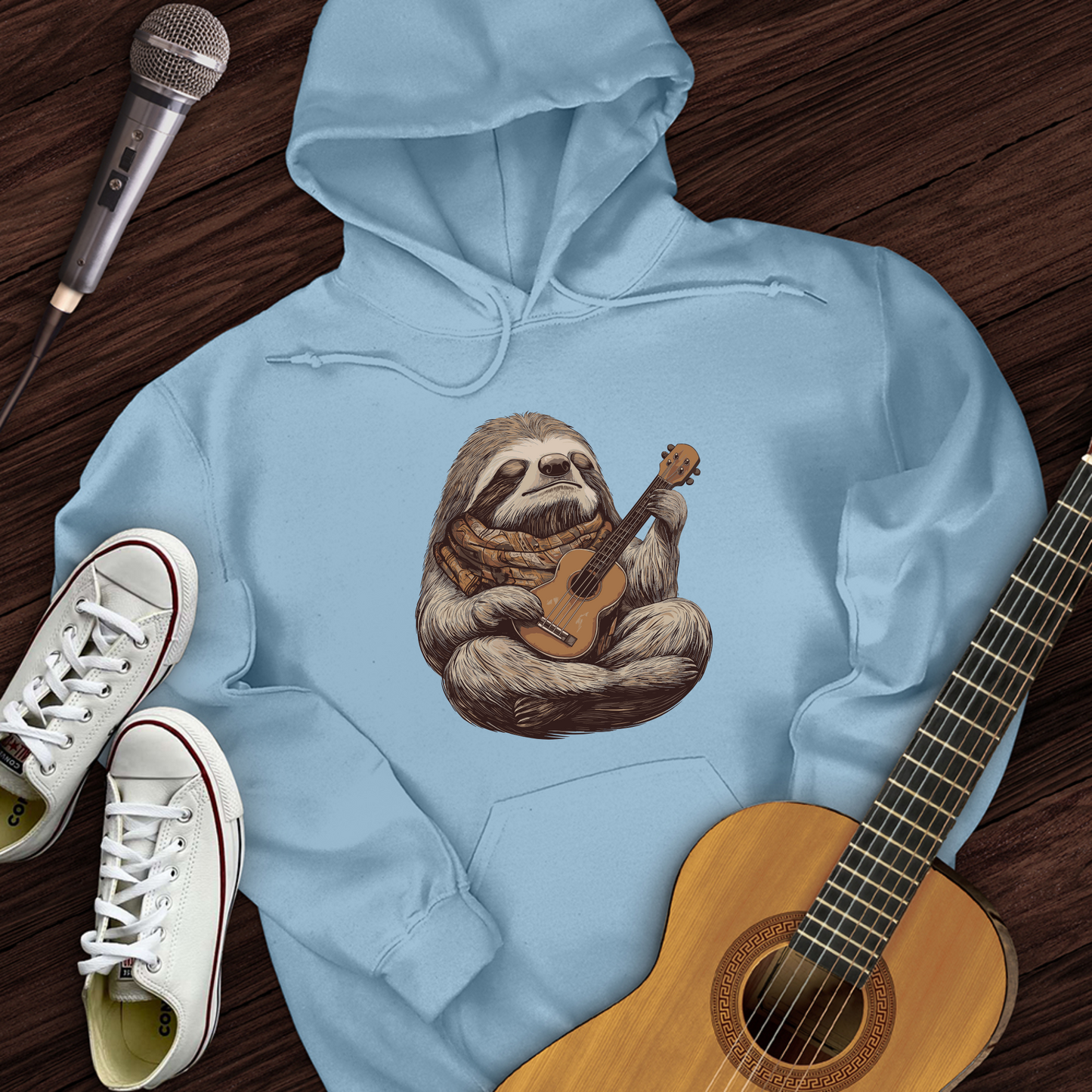 Sloth Ukulele Hoodie