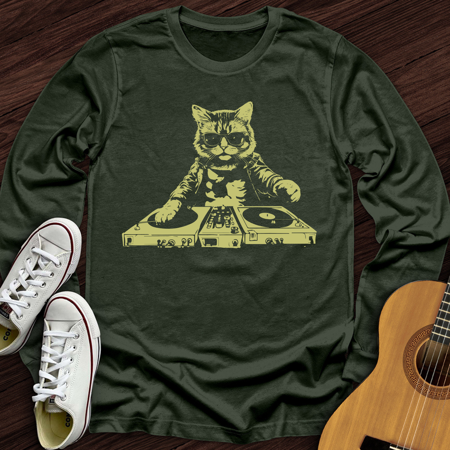 Cat DJ Long Sleeve