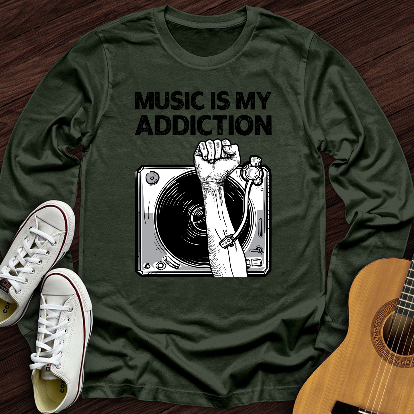 Music Is My Addiction Long Sleeve