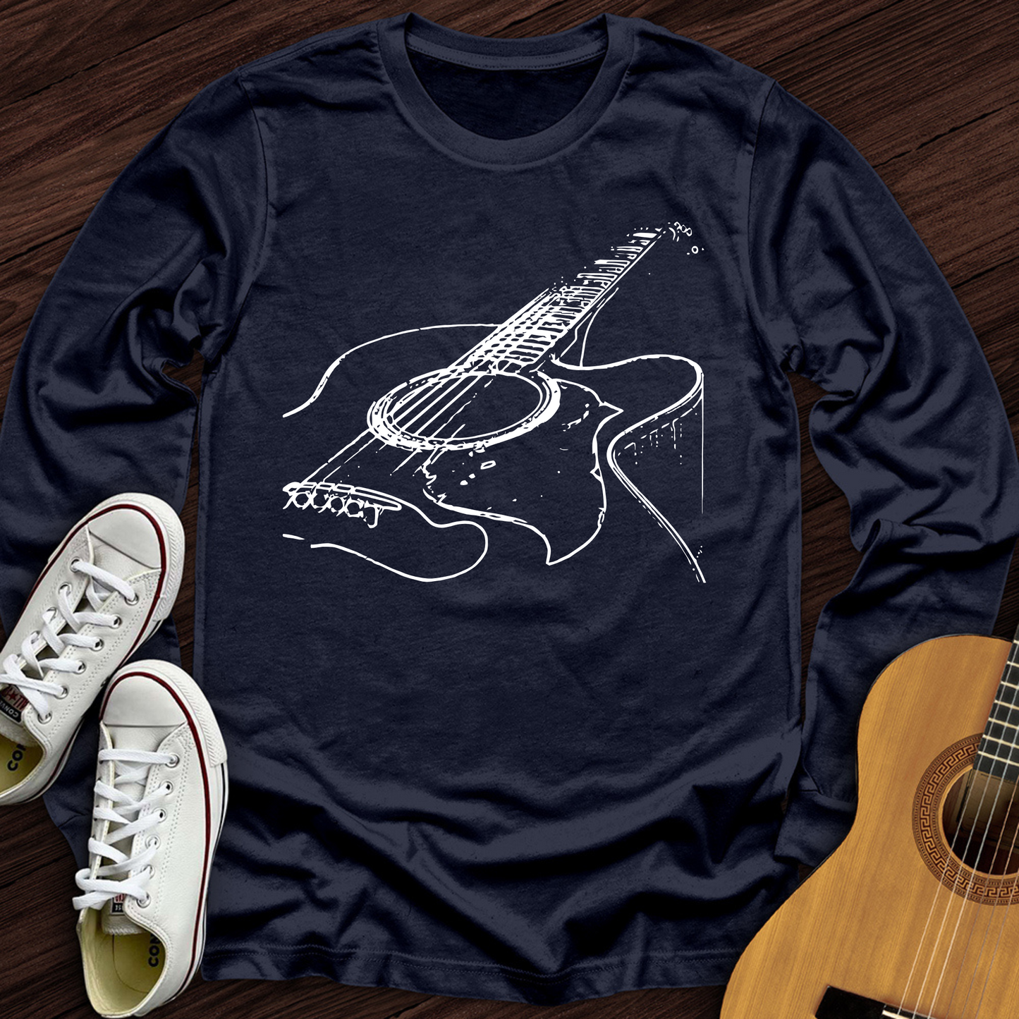 Guitar Sketch Long Sleeve