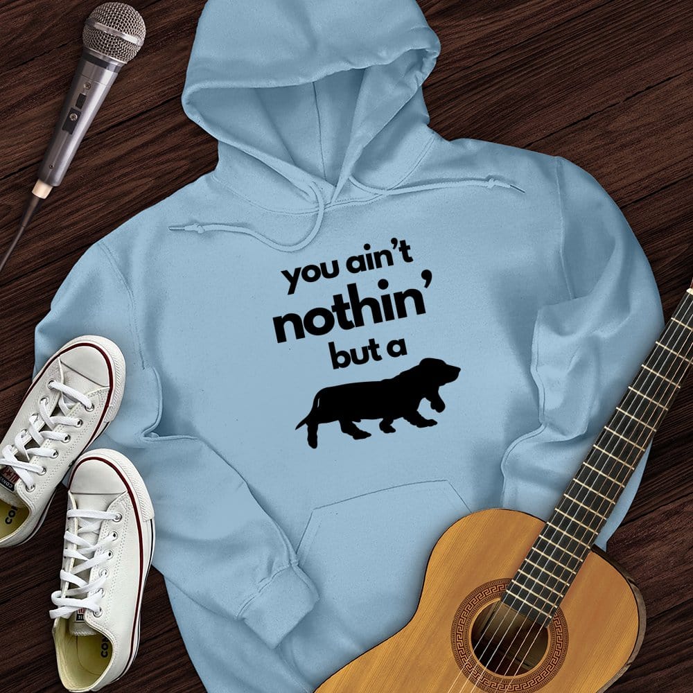 Printify Hoodie Light Blue / S Bassett Hound Hoodie