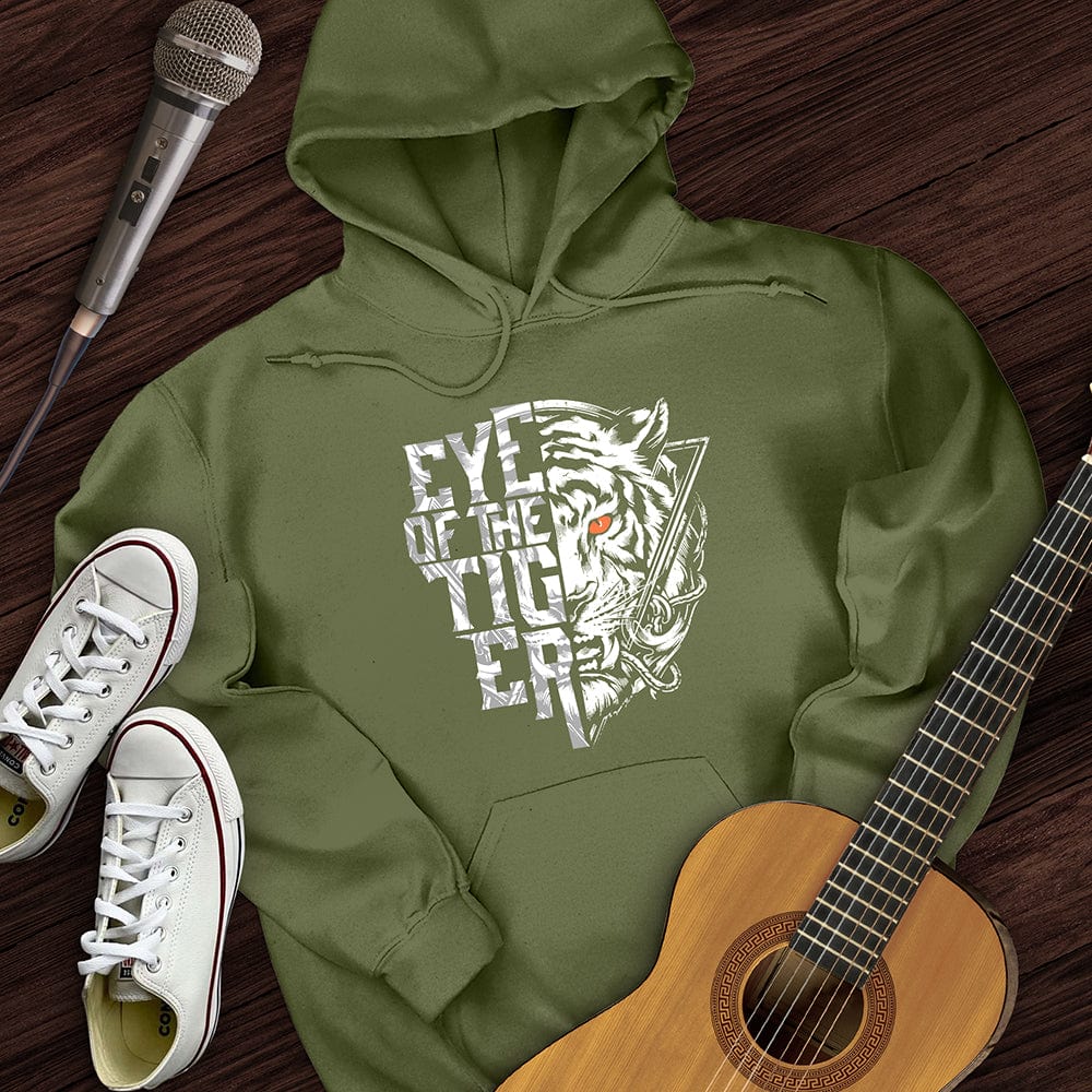 Printify Hoodie Military Green / S Tiger Hoodie