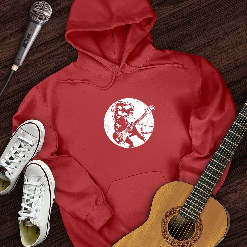 Printify Hoodie Red / S Dinos Playing Guitar Hoodie