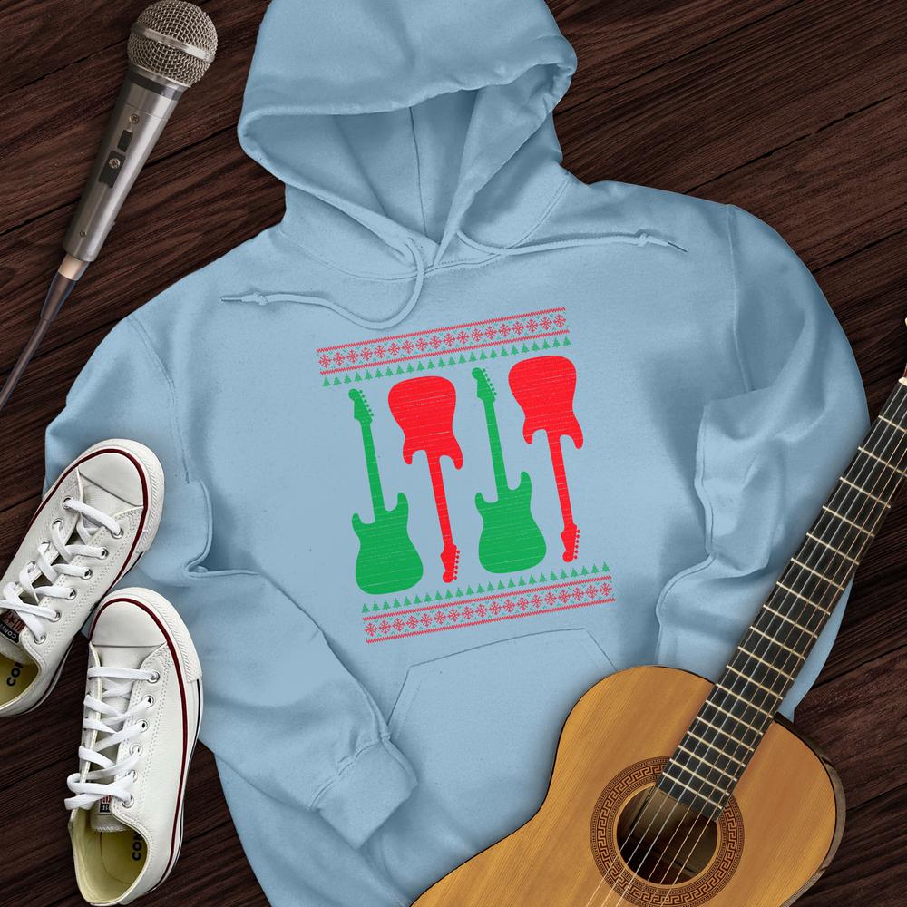 Printify Hoodie Ugly Guitar Holiday Hoodie