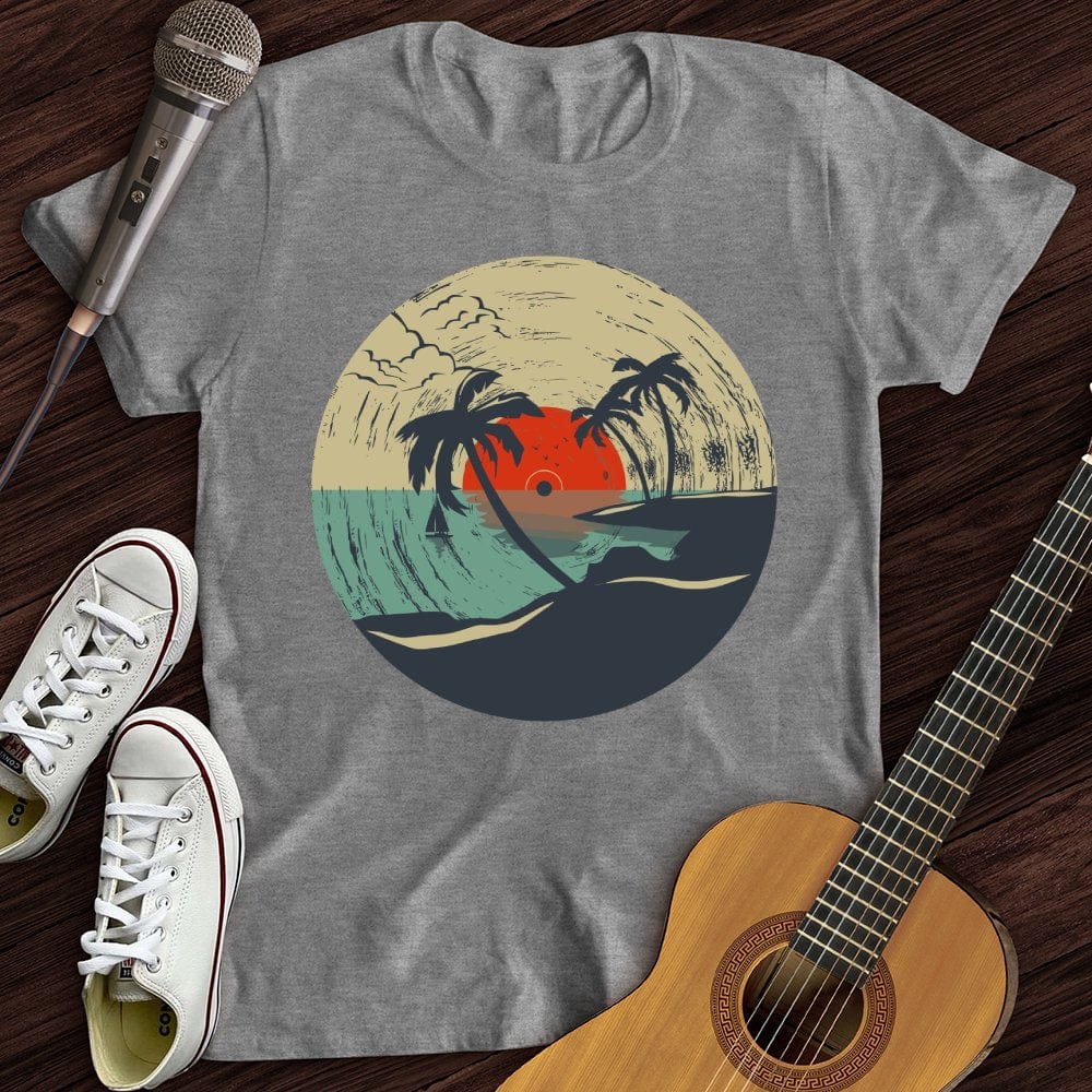 Printify T-Shirt Beach Record T-Shirt