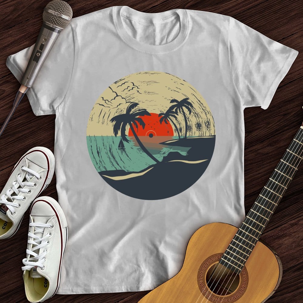 Printify T-Shirt Beach Record T-Shirt