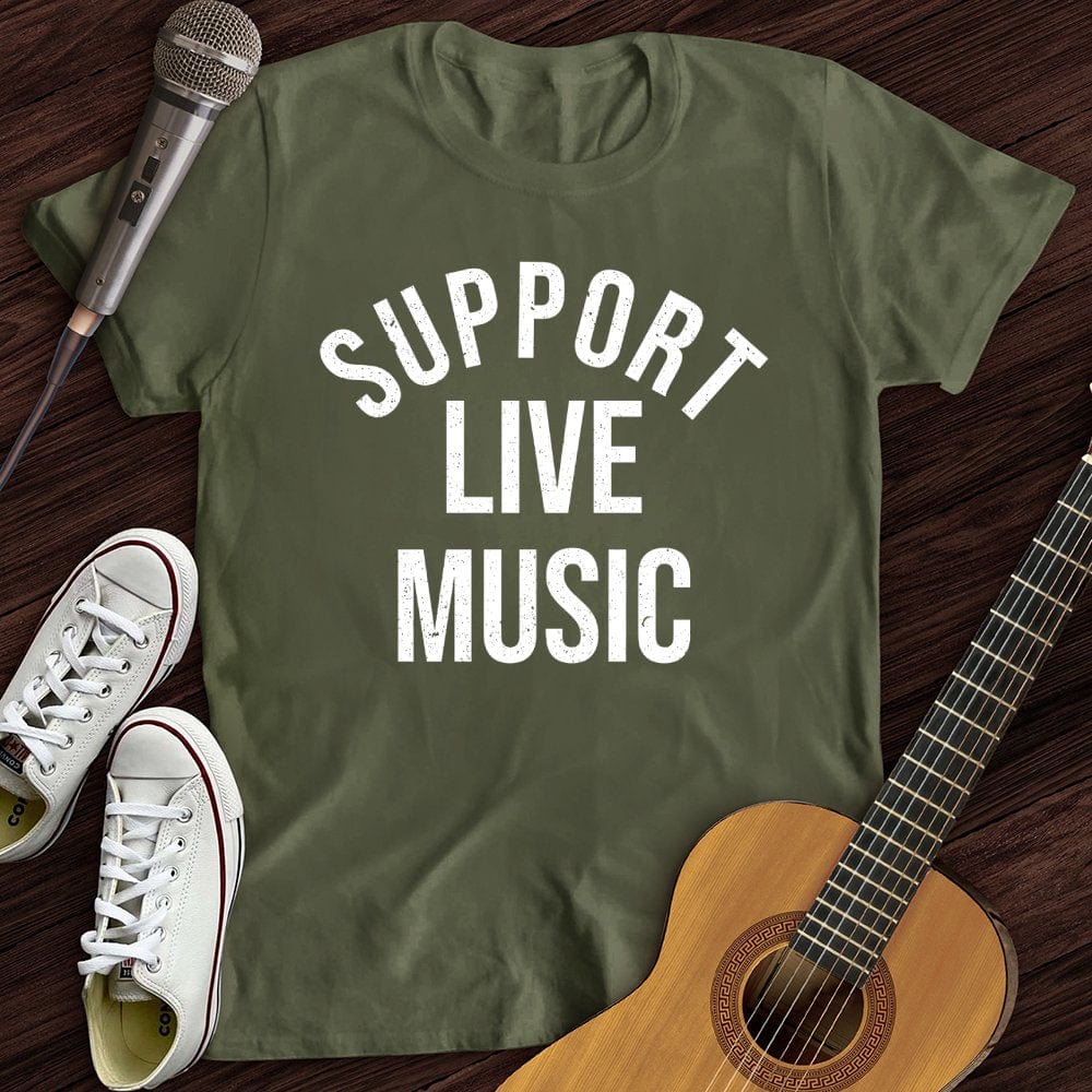 Printify T-Shirt Military Green / S I Support T-Shirt