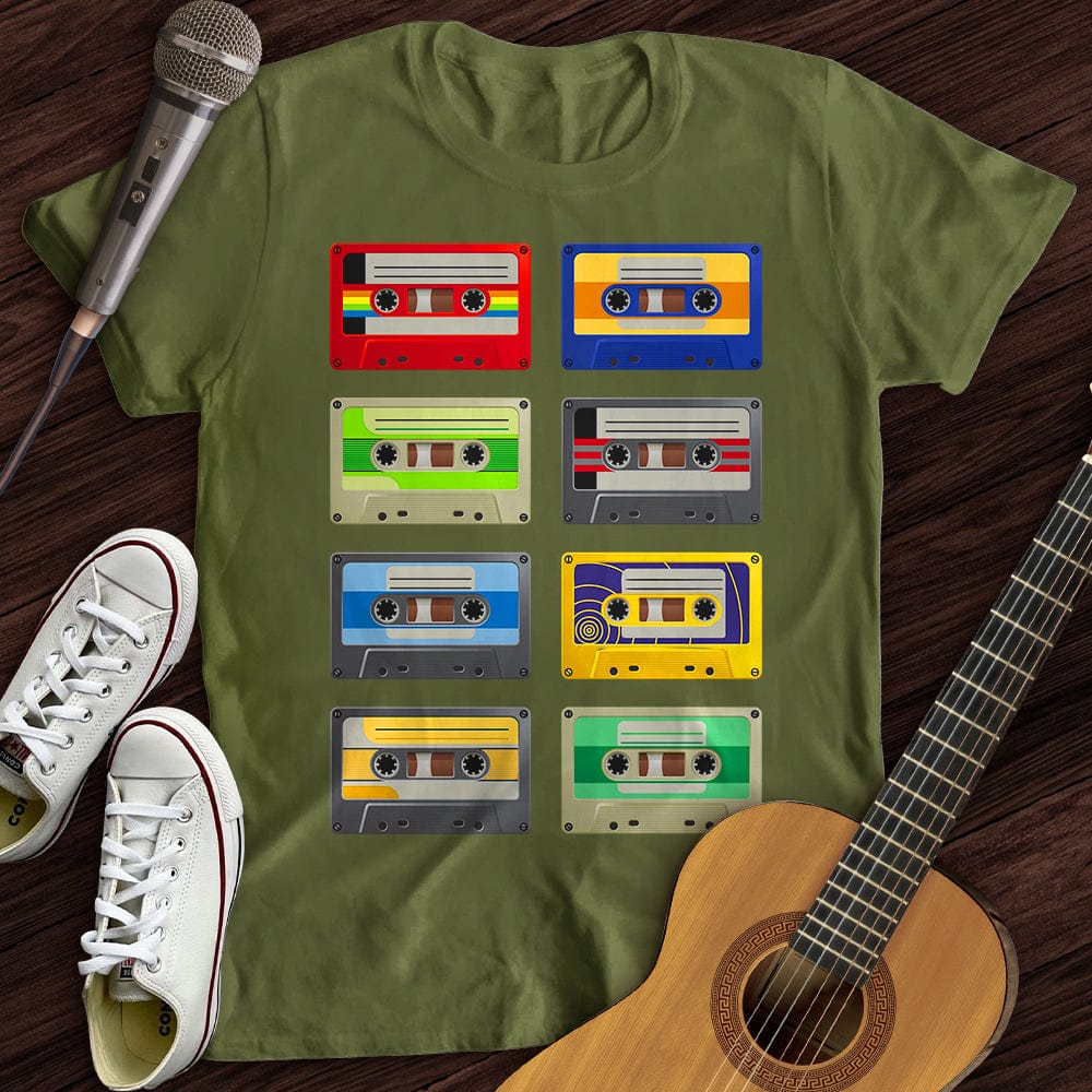 Printify T-Shirt Rock Tapes T-Shirt