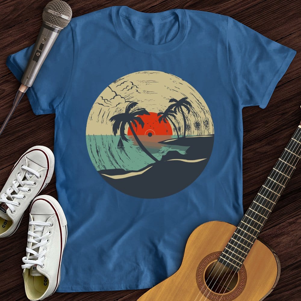 Printify T-Shirt Royal / S Beach Record T-Shirt