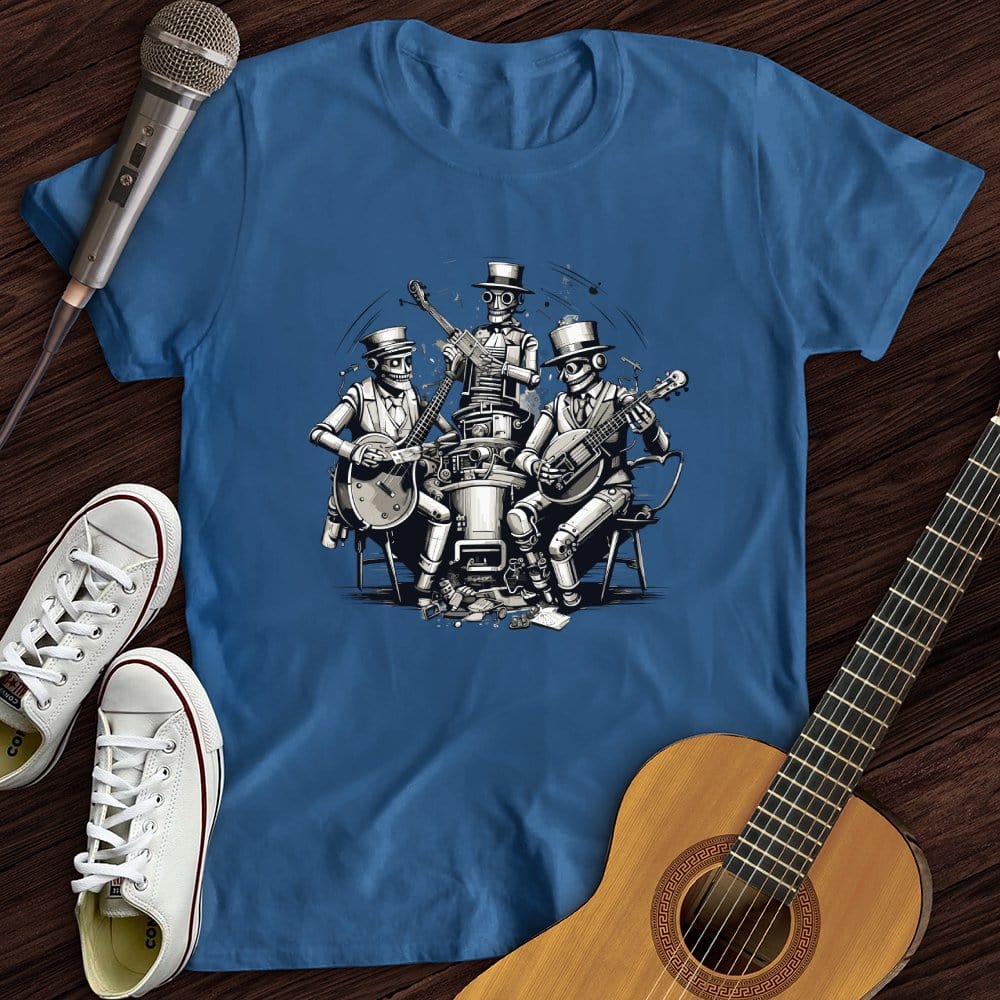 Printify T-Shirt Royal / S Steampunk Skeleton Band T-Shirt