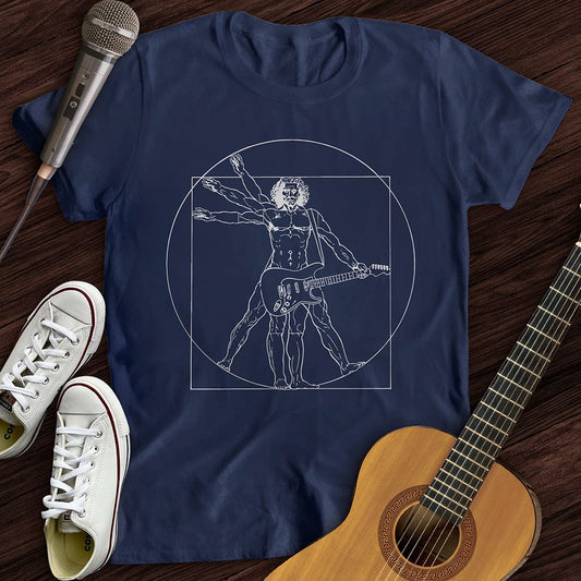 Printify T-Shirt S / Navy Vitruvian Rocker T-Shirt