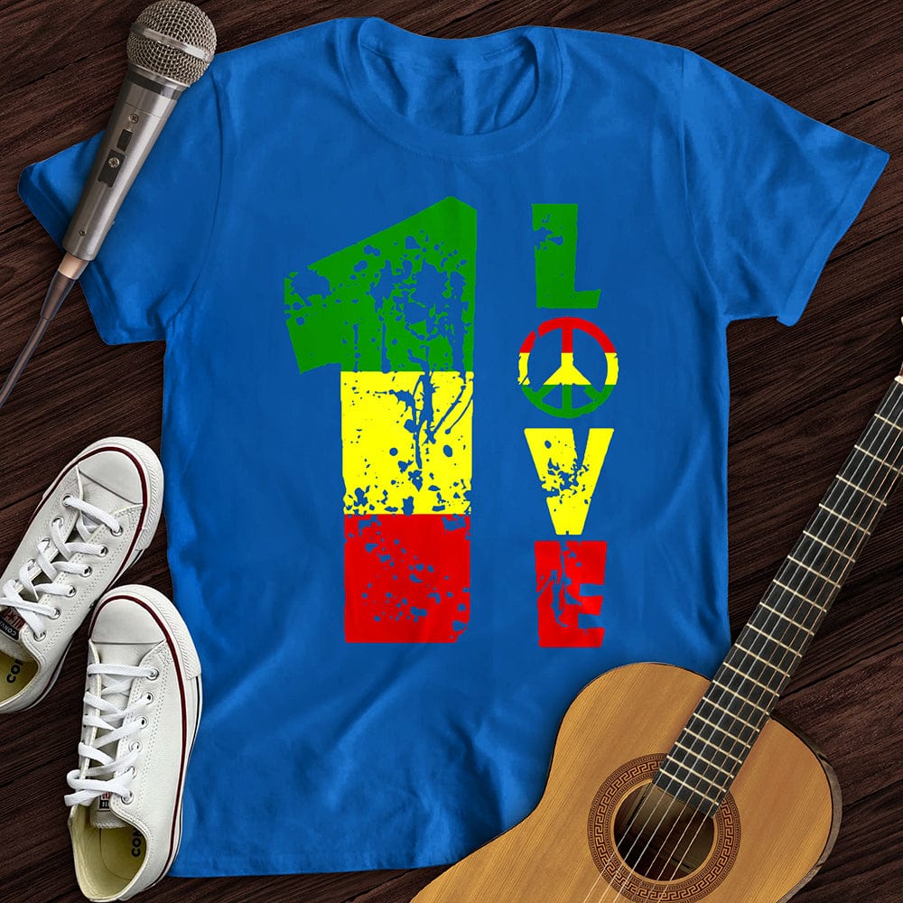 Printify T-Shirt S / Royal 1 Love T-shirt