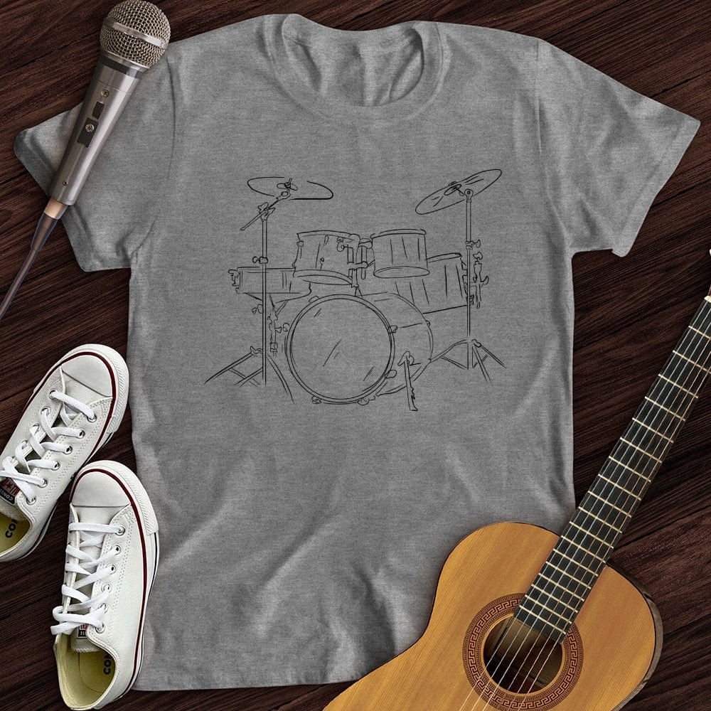 Printify T-Shirt Sport Grey / S Drums T-Shirt