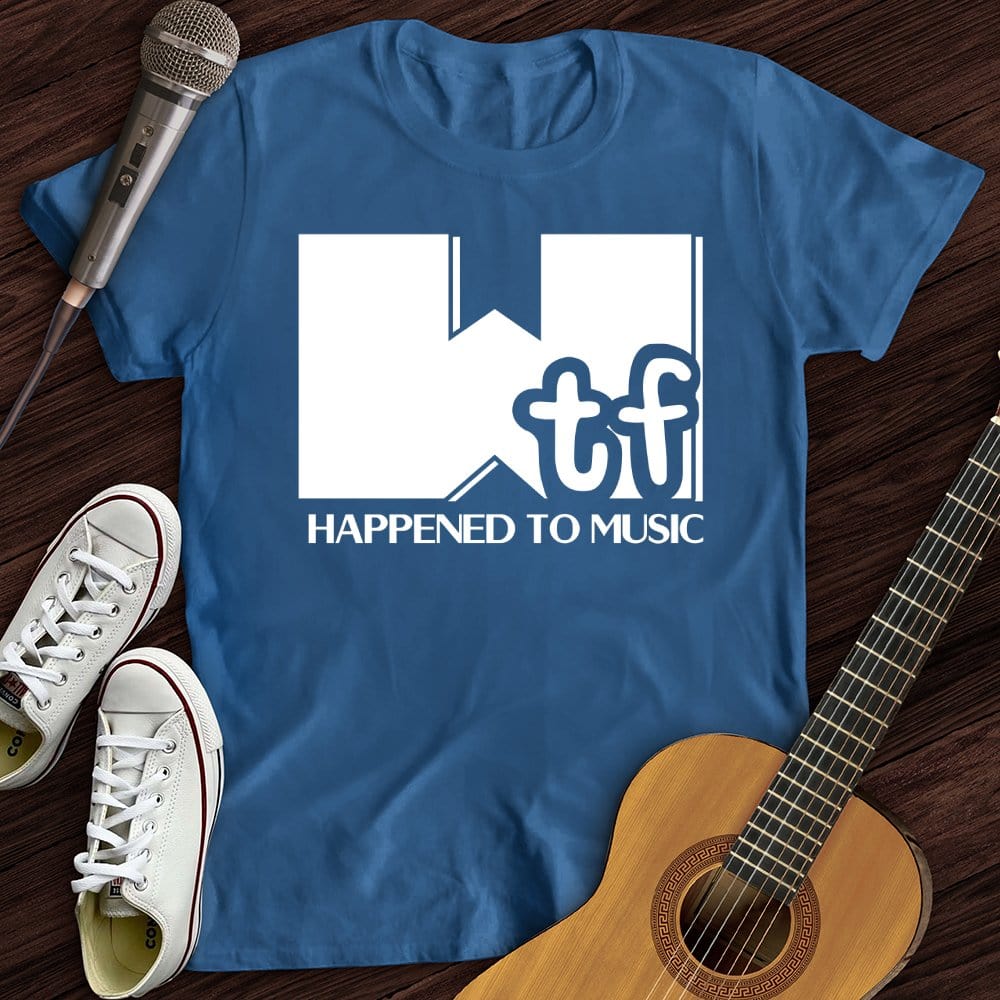 Printify T-Shirt What Happened To Music T-Shirt