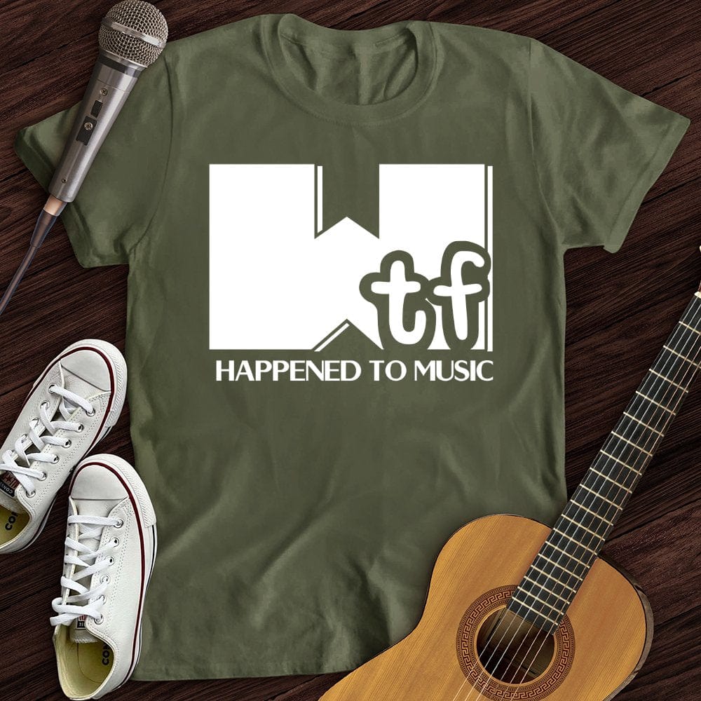 Printify T-Shirt What Happened To Music T-Shirt