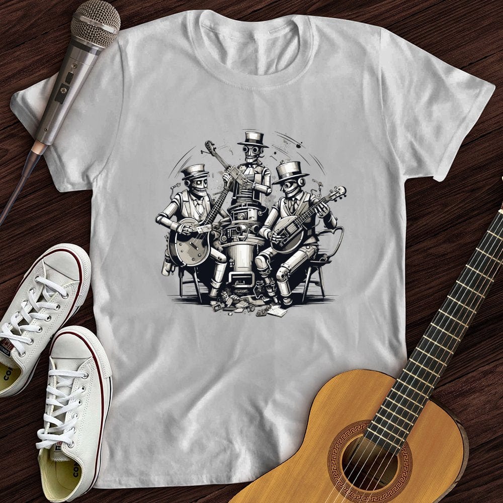 Printify T-Shirt White / S Steampunk Skeleton Band T-Shirt