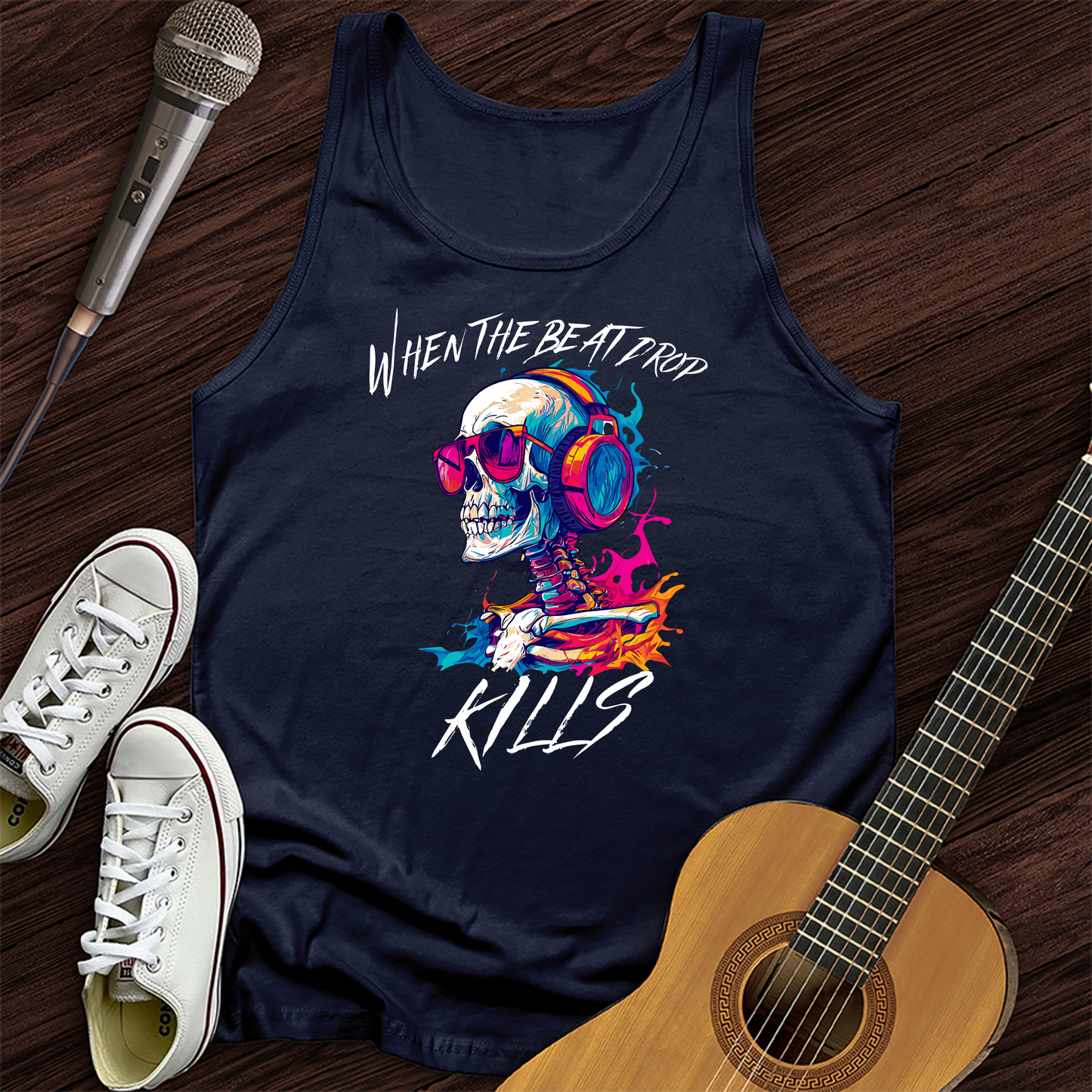 Printify Tank Top Navy / XS Killer Beat Tank Top