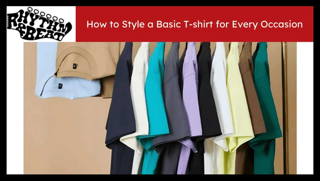 Basic T Setup How to Style a Basic T-shirt for Every Occasion – Rhythm And Beat