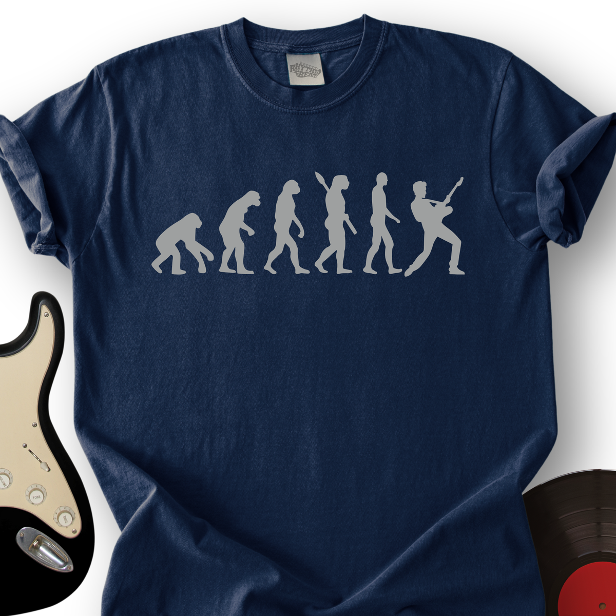 Evolution of Rock T-Shirt – Rhythm And Beat
