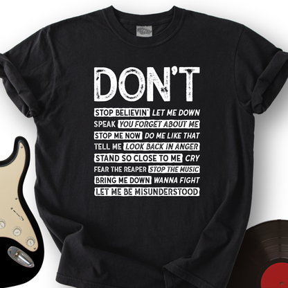 Don't T-Shirt