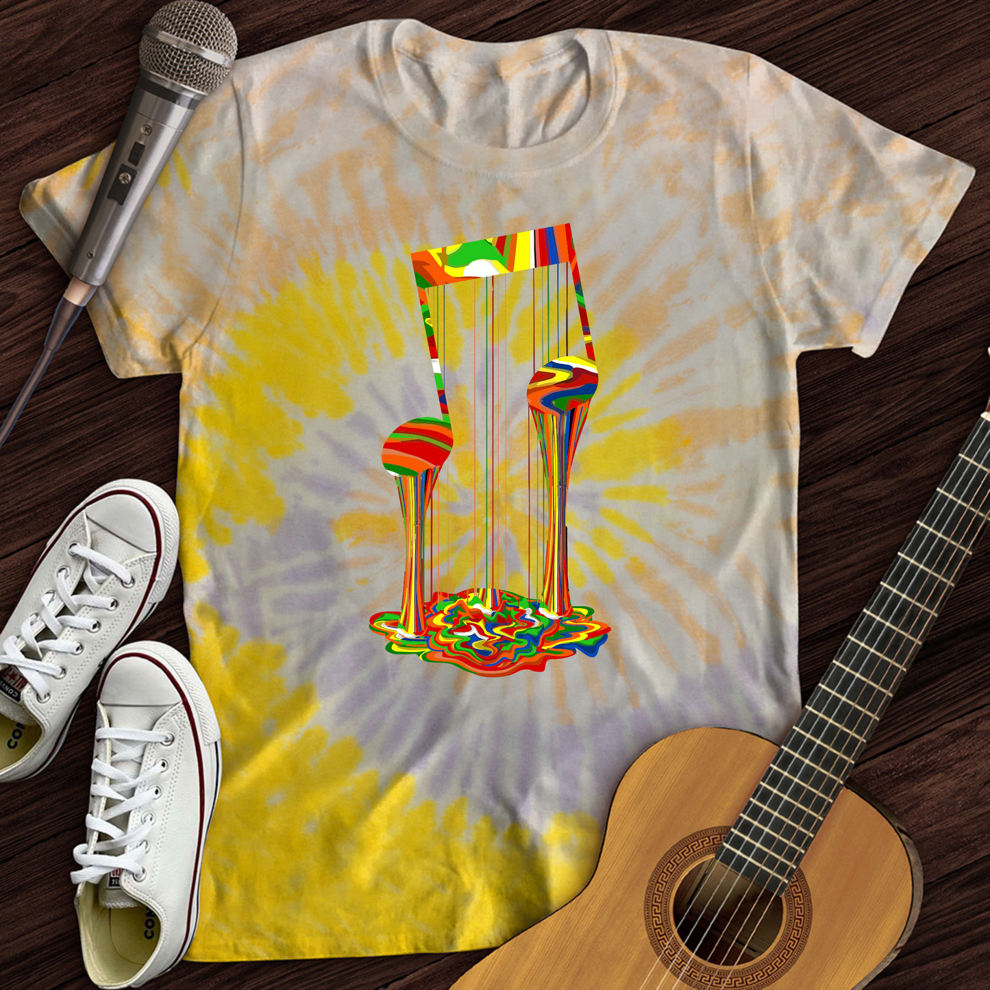 Melting Note Tie Dye T-Shirt