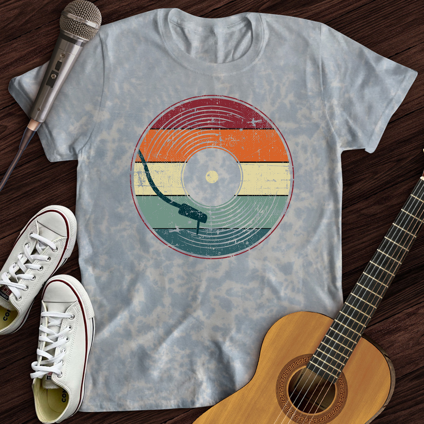 Retro Record Tie Dye T-Shirt