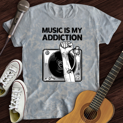 Music Is My Addiction Tie Dye T-Shirt