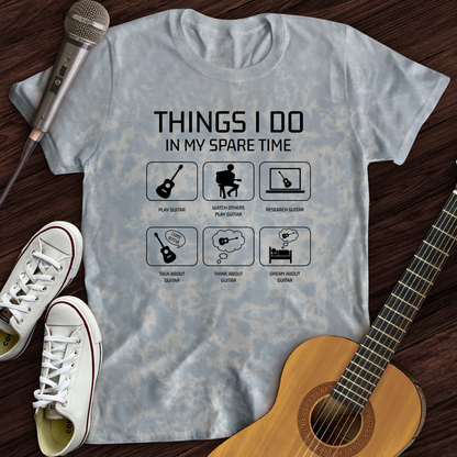 All I Do is Guitar Tie Dye T-Shirt