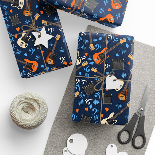 Bass Guitar Wrapping Paper
