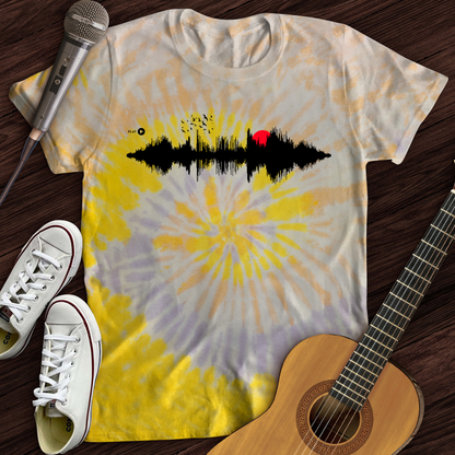 Sunset Soundwave Tie Dye T-Shirt