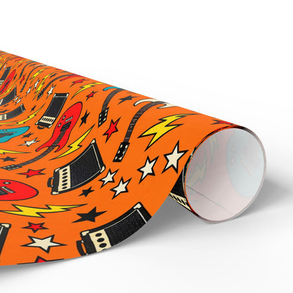 Guitar and Amp Rock Wrapping Paper