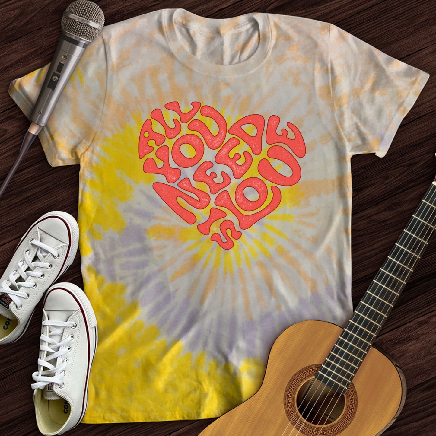 All You Need Is Love Tie Dye T-Shirt