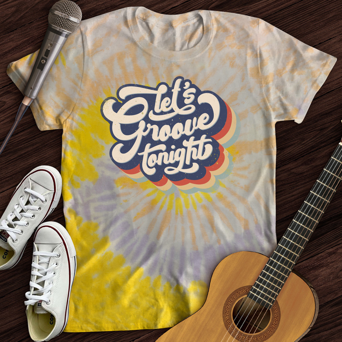 Let's Groove Tonight Tie Dye T-Shirt