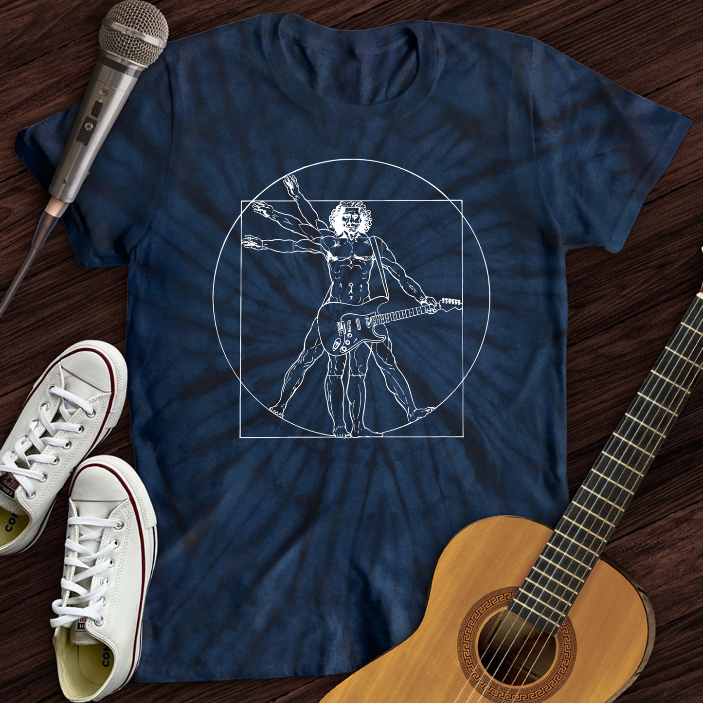 Vitruvian Rocker Tie Dye T-Shirt