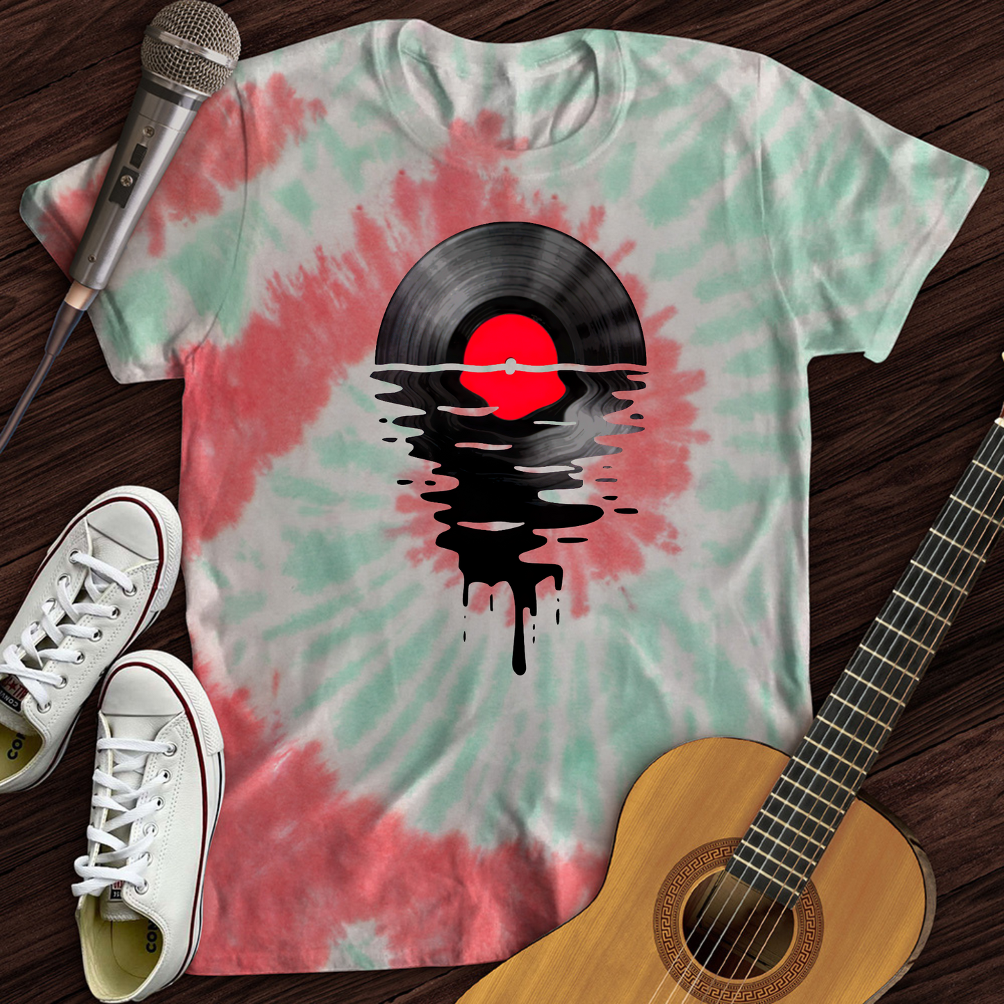 Melting Vinyl Tie Dye T-Shirt