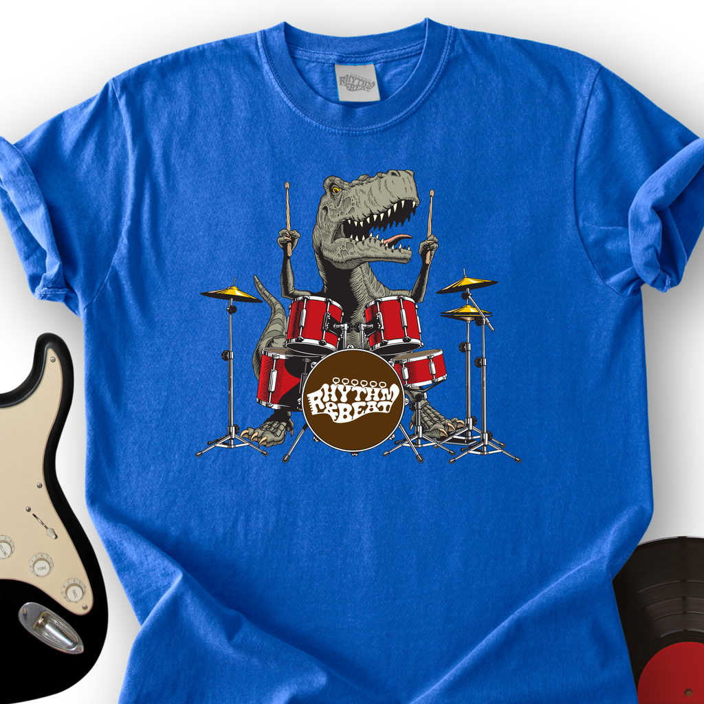 T-Rex Playing Drums T-Shirt