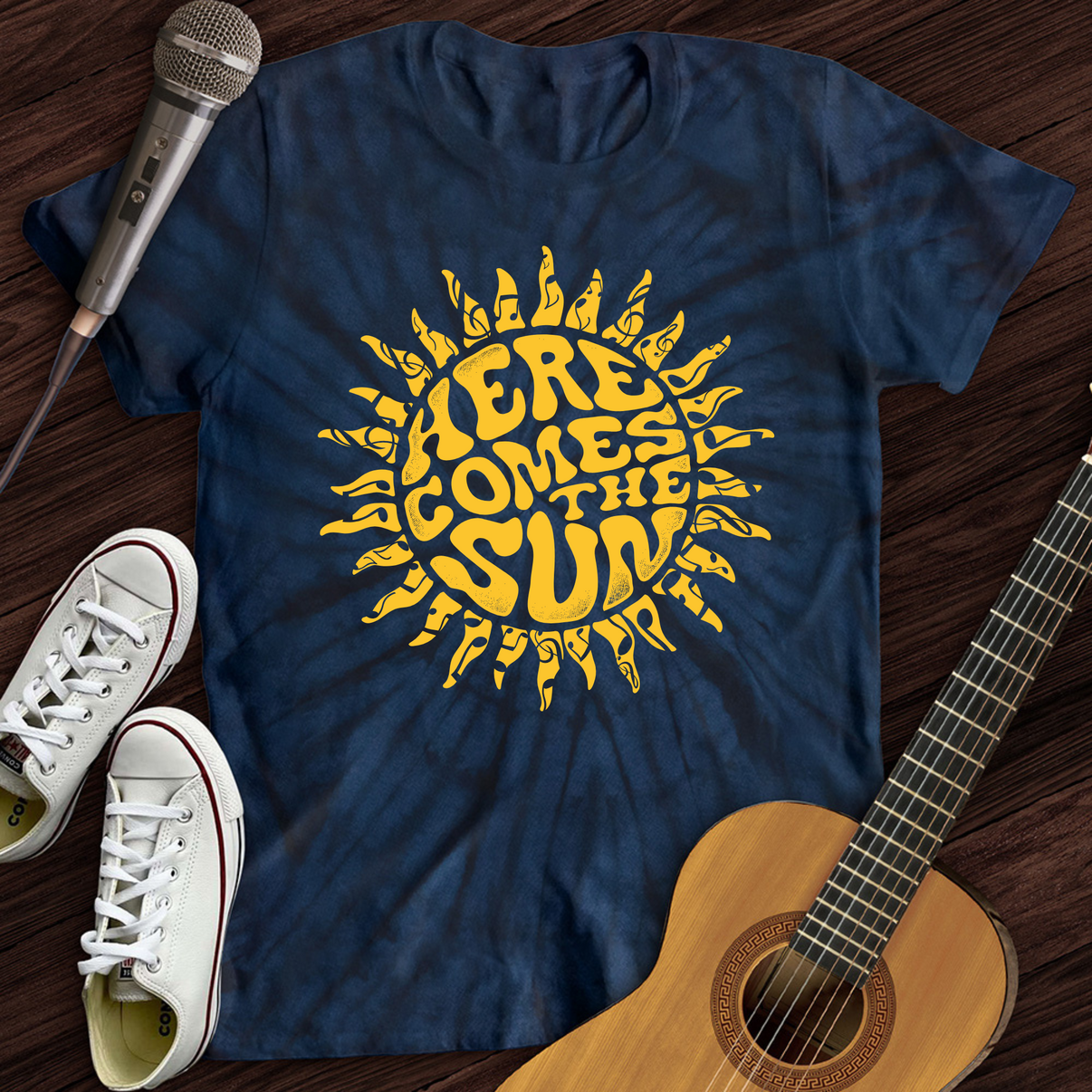 Here Comes The Sun Tie Dye T Shirt Rhythm And Beat Here Comes The Sun Tie Dye T Shirt Rhythm And Beat