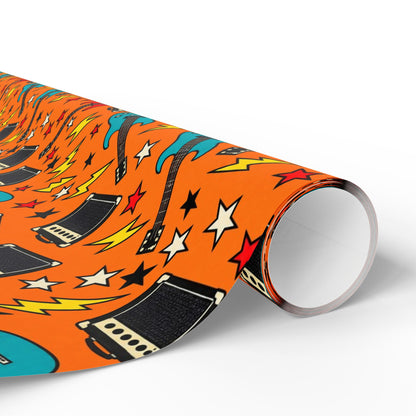 Guitar and Amp Rock Wrapping Paper