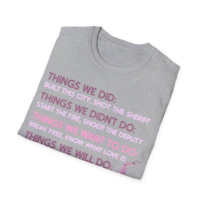 Things We Did Sax T-Shirt