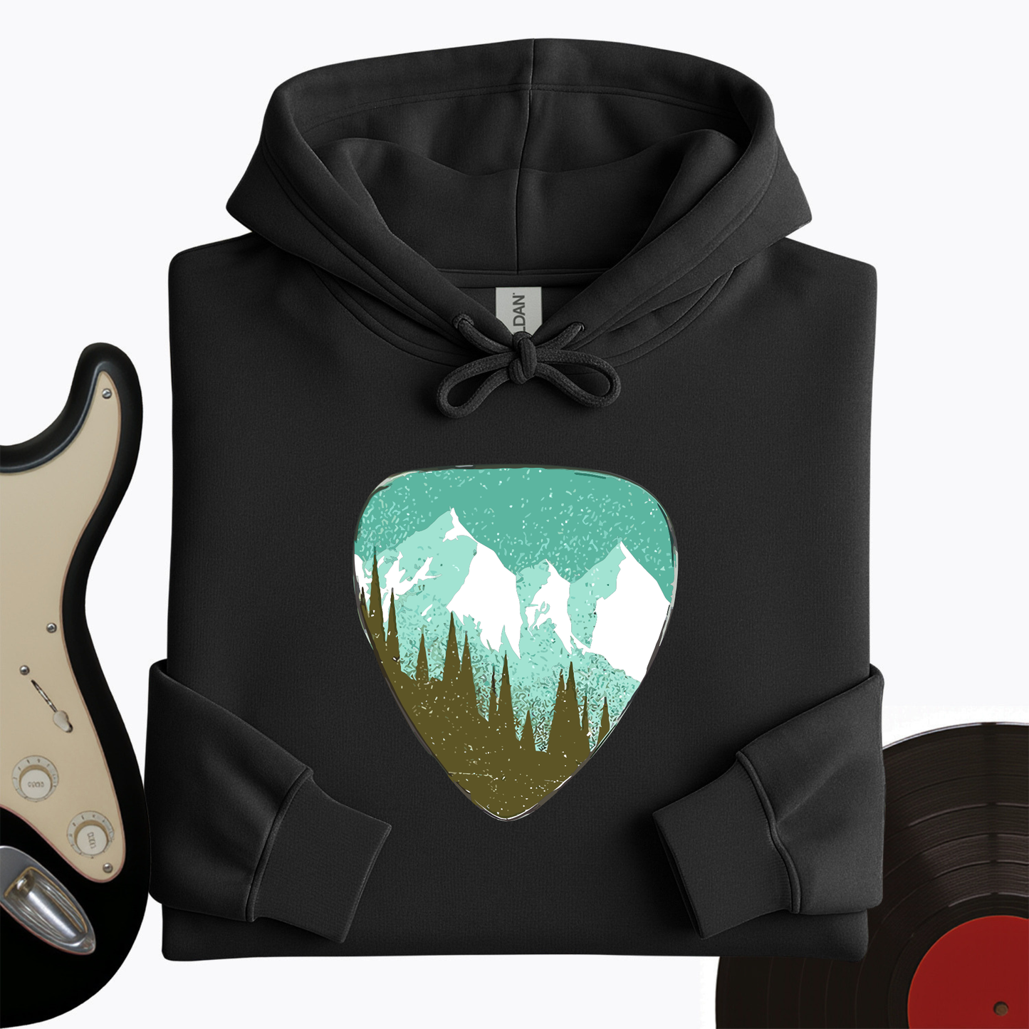 Mountain Guitar Pick Hoodie