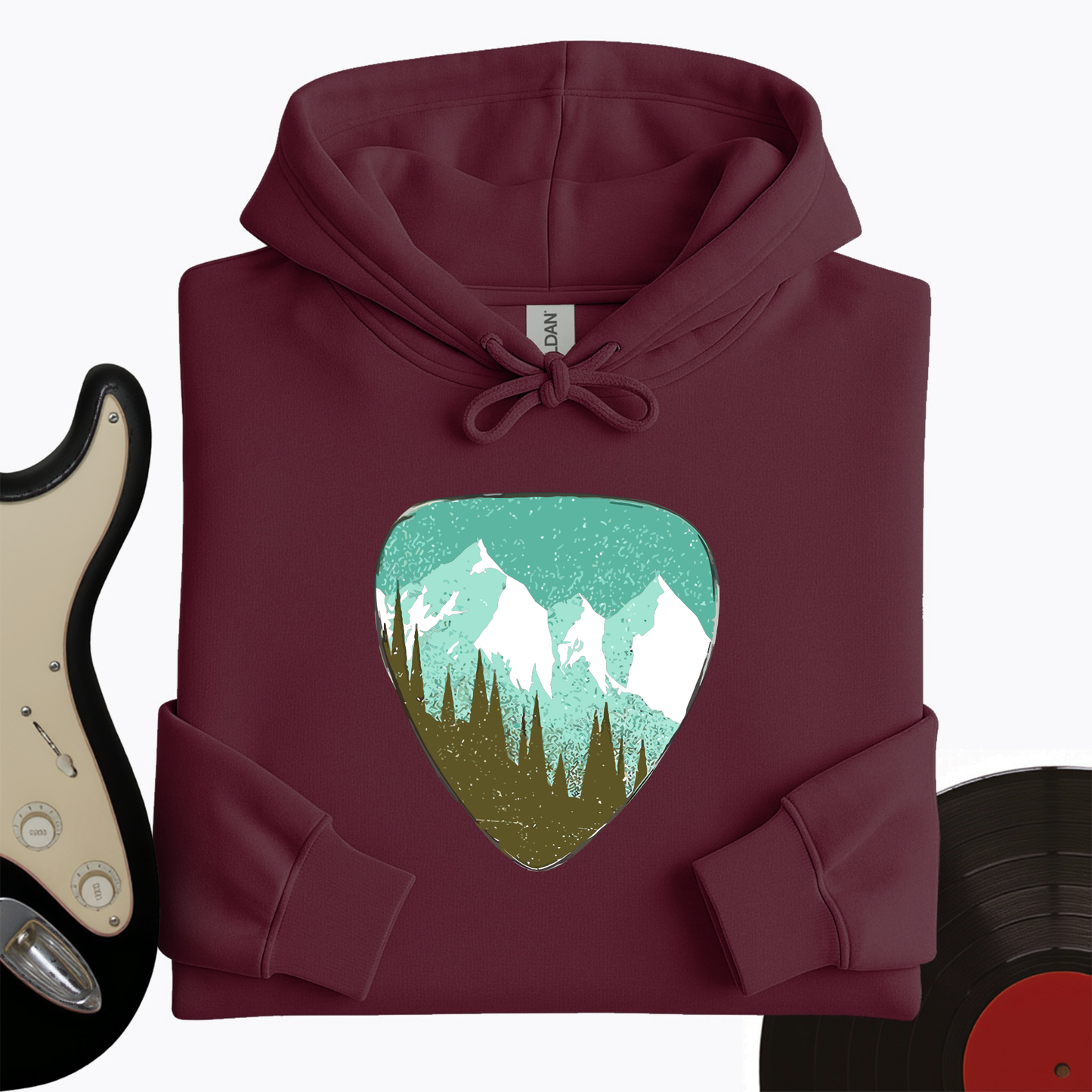 Mountain Guitar Pick Hoodie