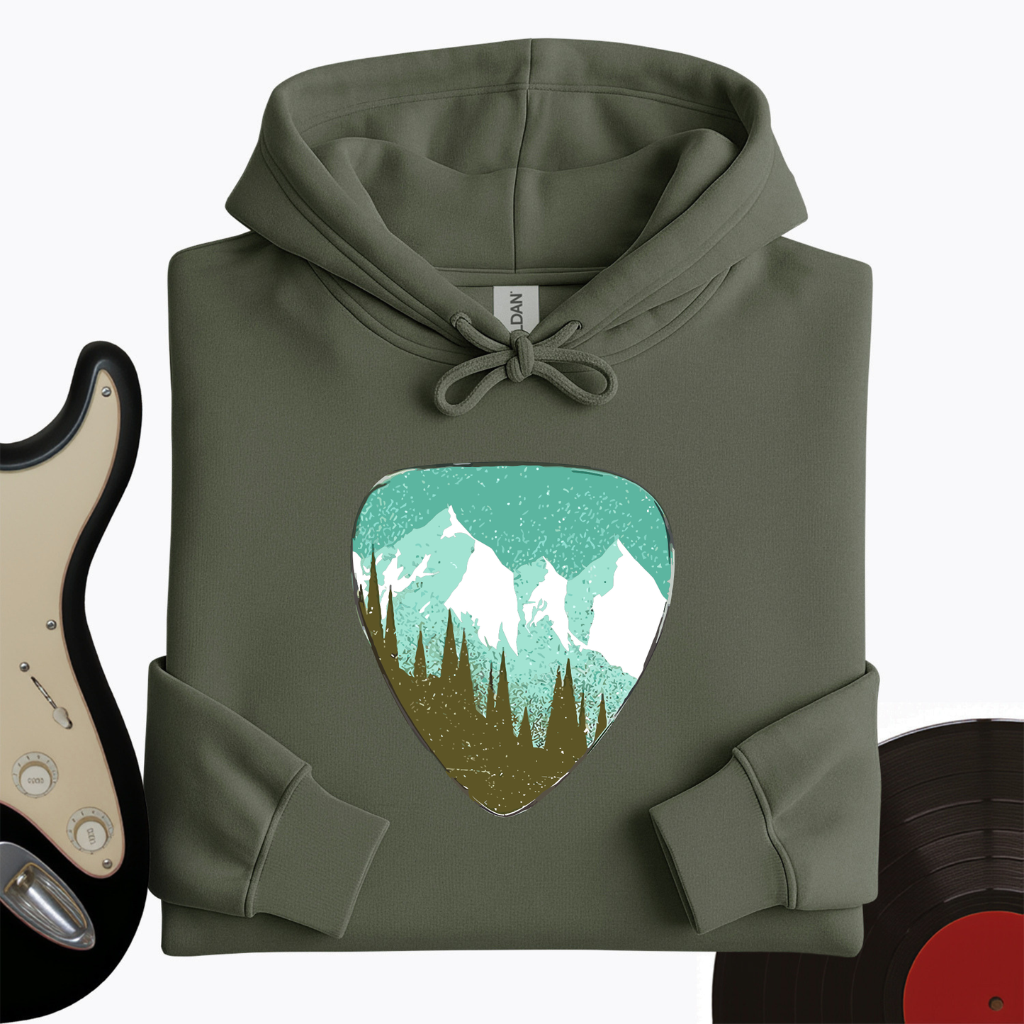 Mountain Guitar Pick Hoodie