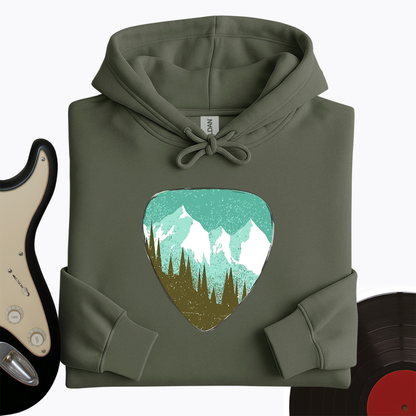 Mountain Guitar Pick Hoodie