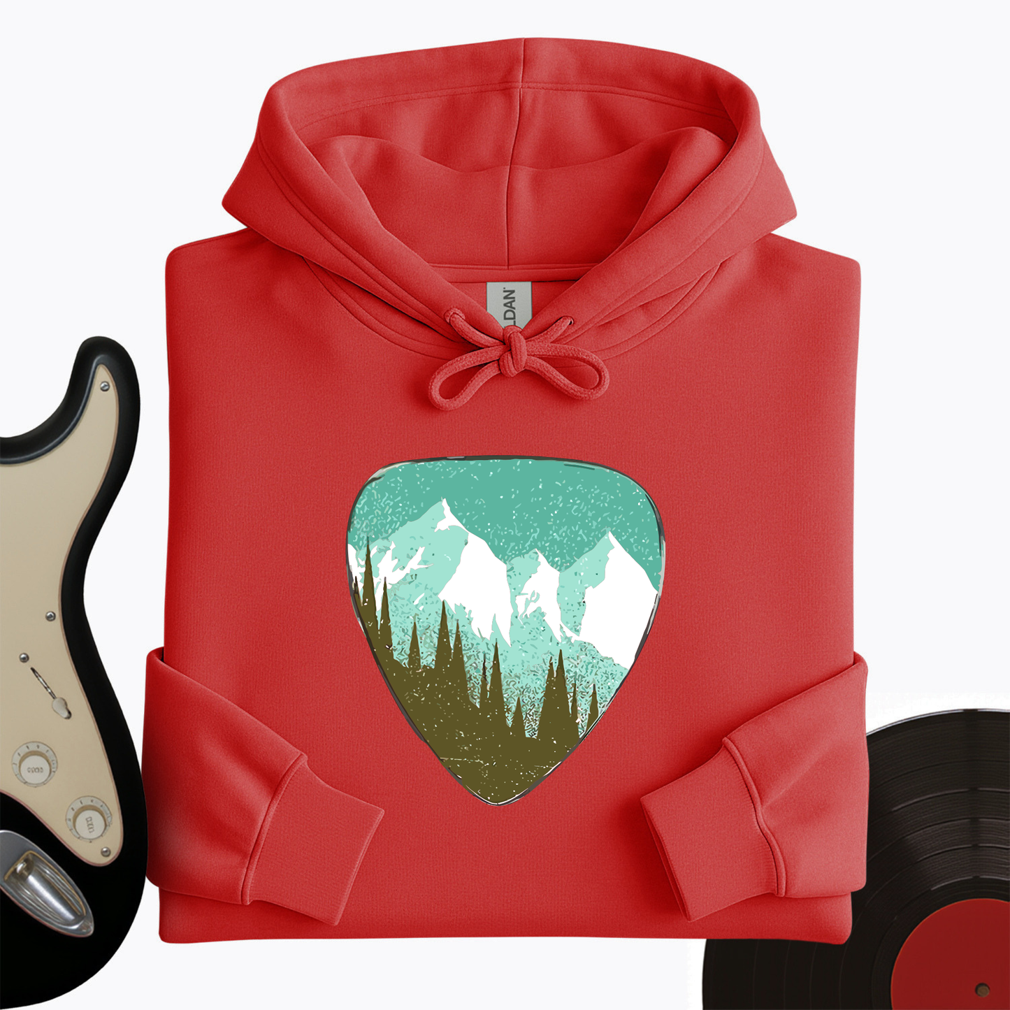 Mountain Guitar Pick Hoodie