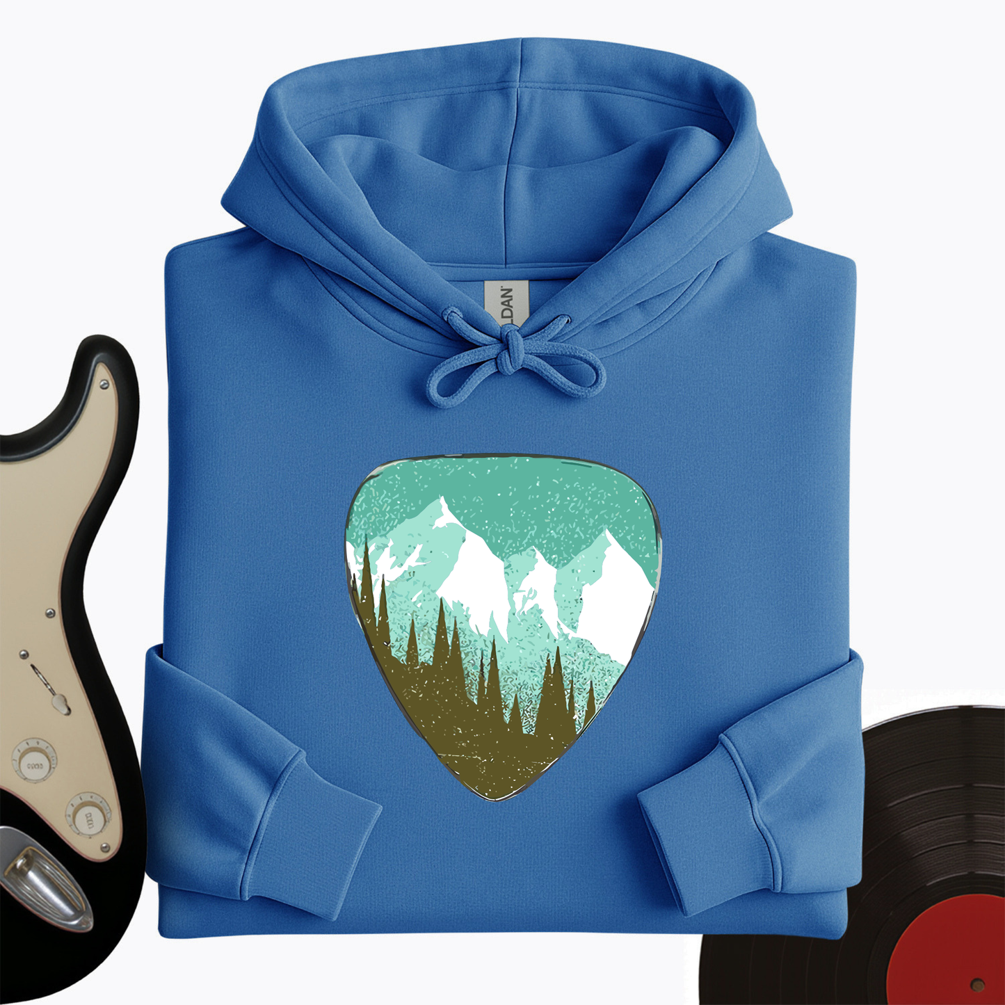 Mountain Guitar Pick Hoodie