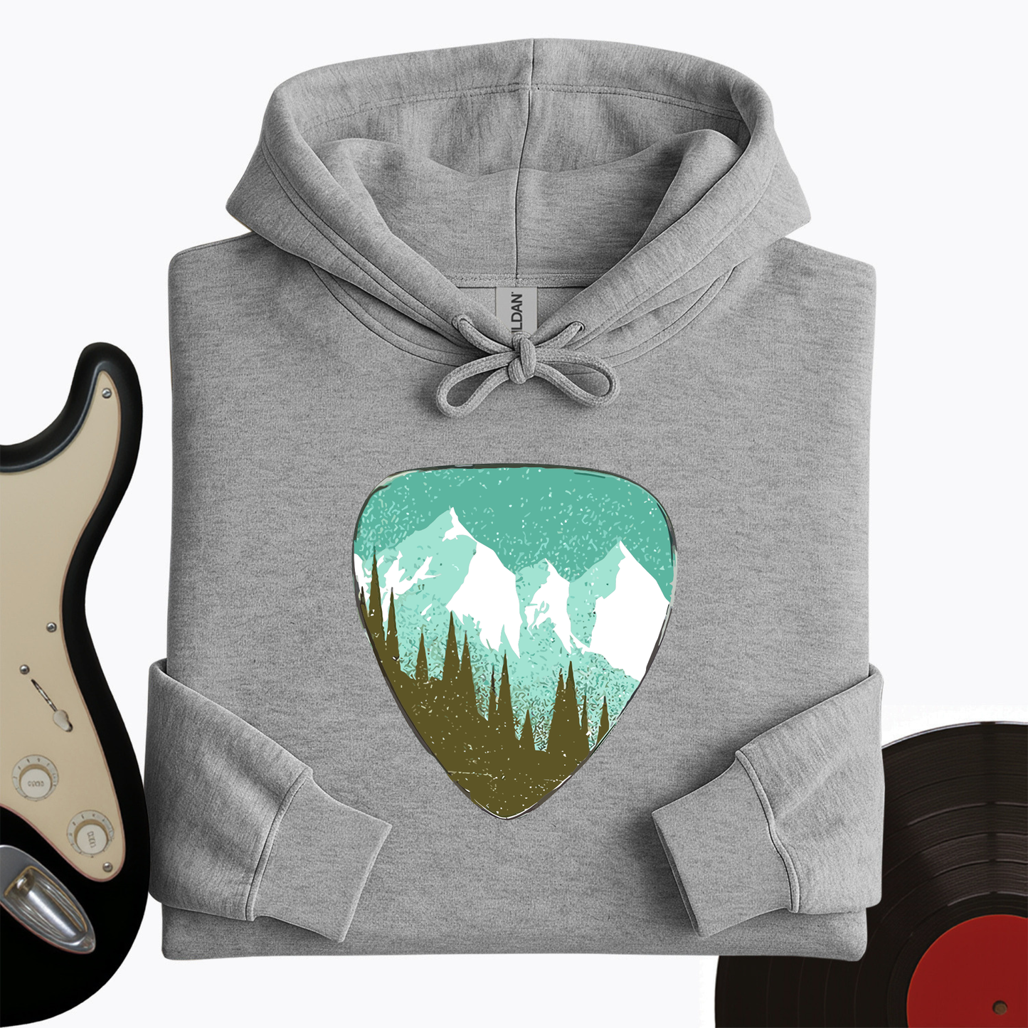 Mountain Guitar Pick Hoodie