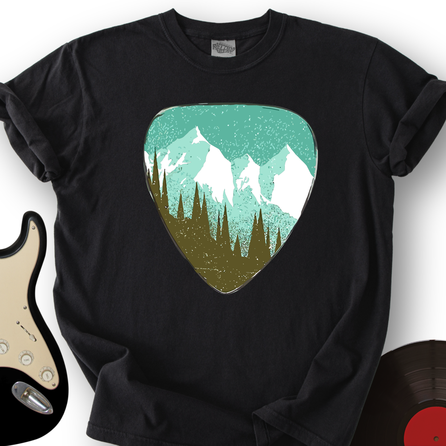 Mountain Guitar Pick T-Shirt