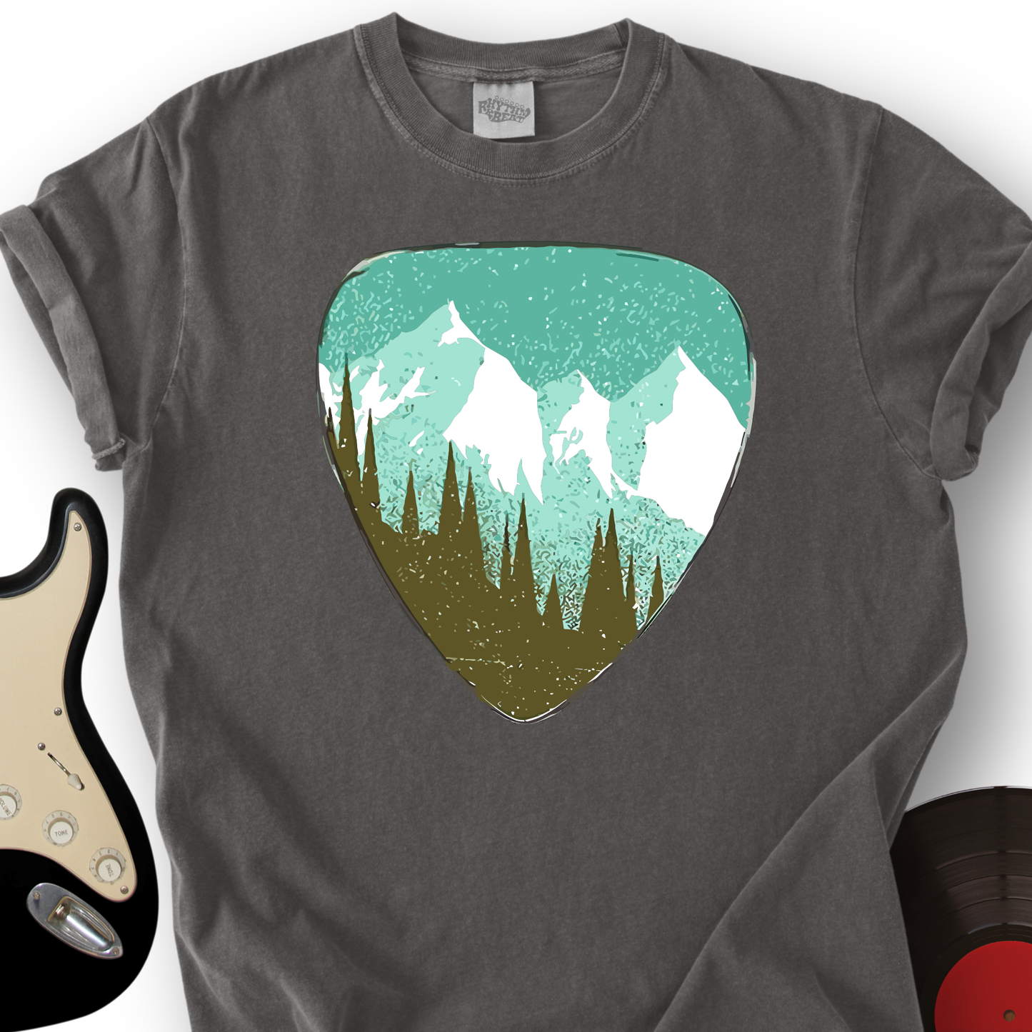 Mountain Guitar Pick T-Shirt